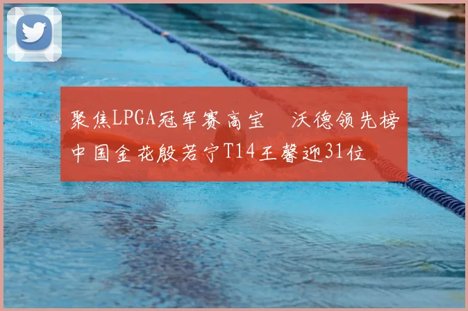 聚焦LPGA冠军赛高宝璟沃德领先榜中国金花殷若宁T14王馨迎31位